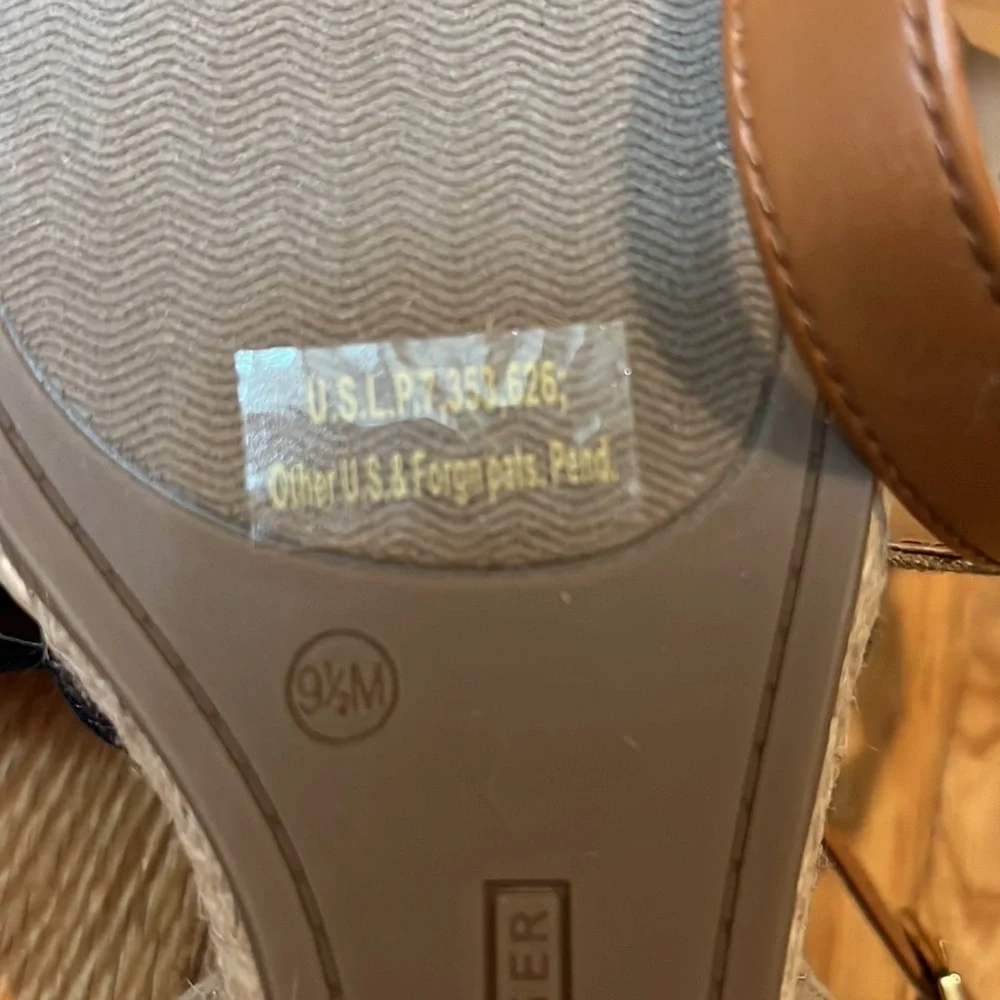 New Tommy Hilfiger Nilsa Ankle Wedge Sandals Sz 9.5